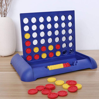 Fidtoy Connect 4 Game Chess Piece Family Fun Board Game for Kids and Families
