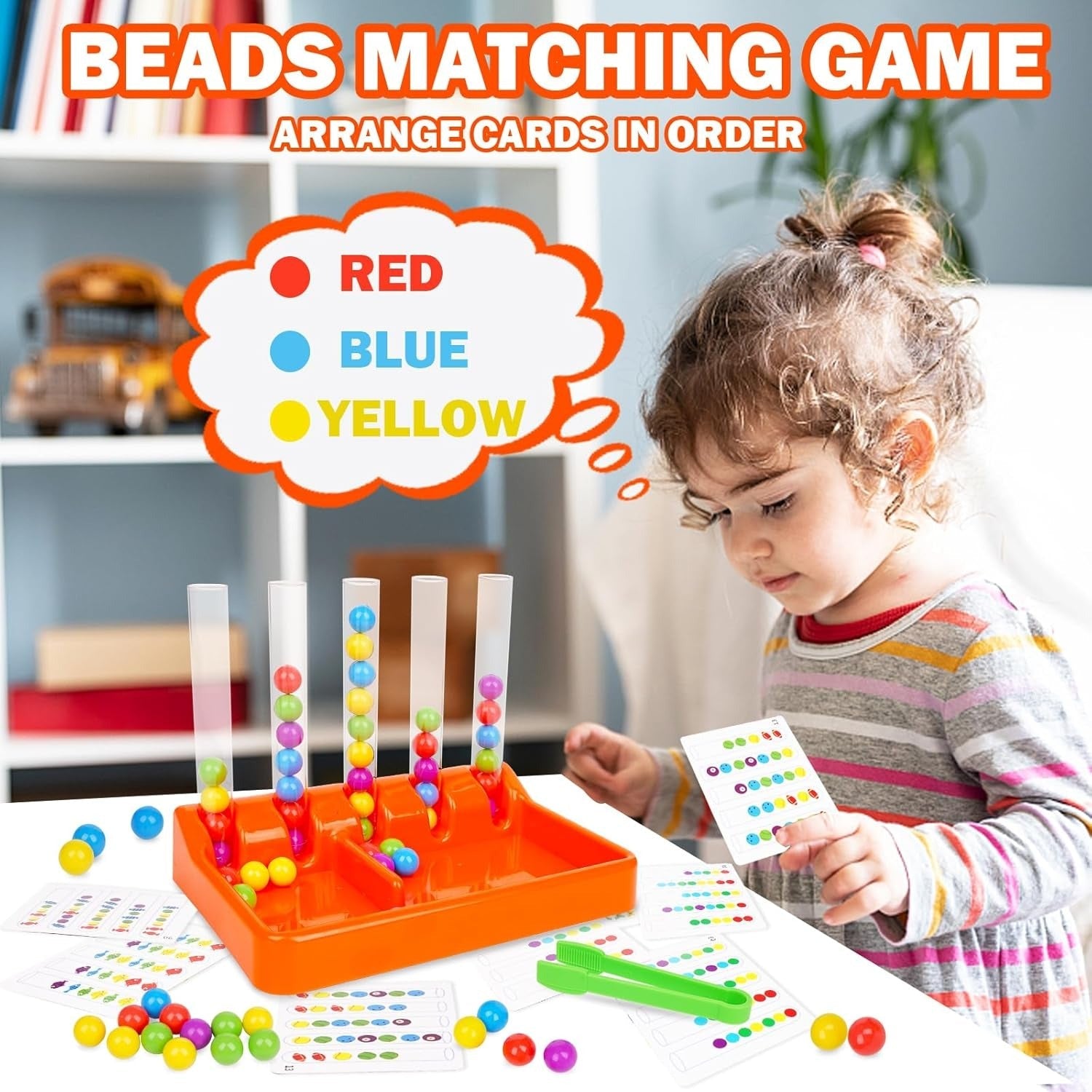 Juego de cuentas de emparejamiento con clasificación de colores - 235