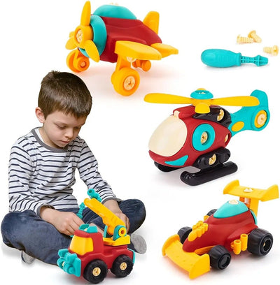 Juego de 2 vehículos para armar DIY, vehículo aleatorio - 82G