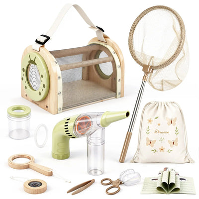 Kit Atrapabichos de Madera para Niños