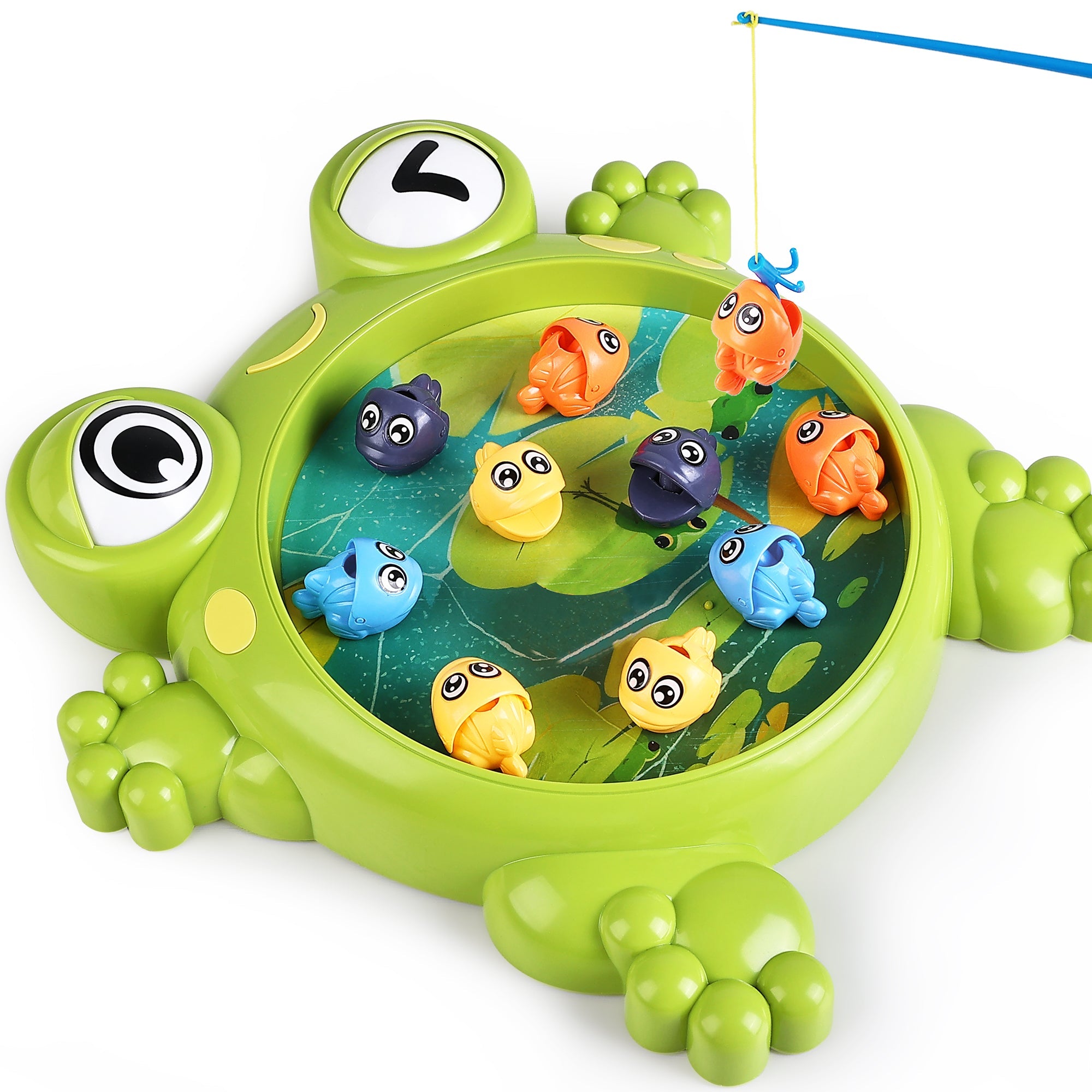 Fidtoy Jeu de Pêche à la Grenouille pour Enfants de 3 Ans et Plus