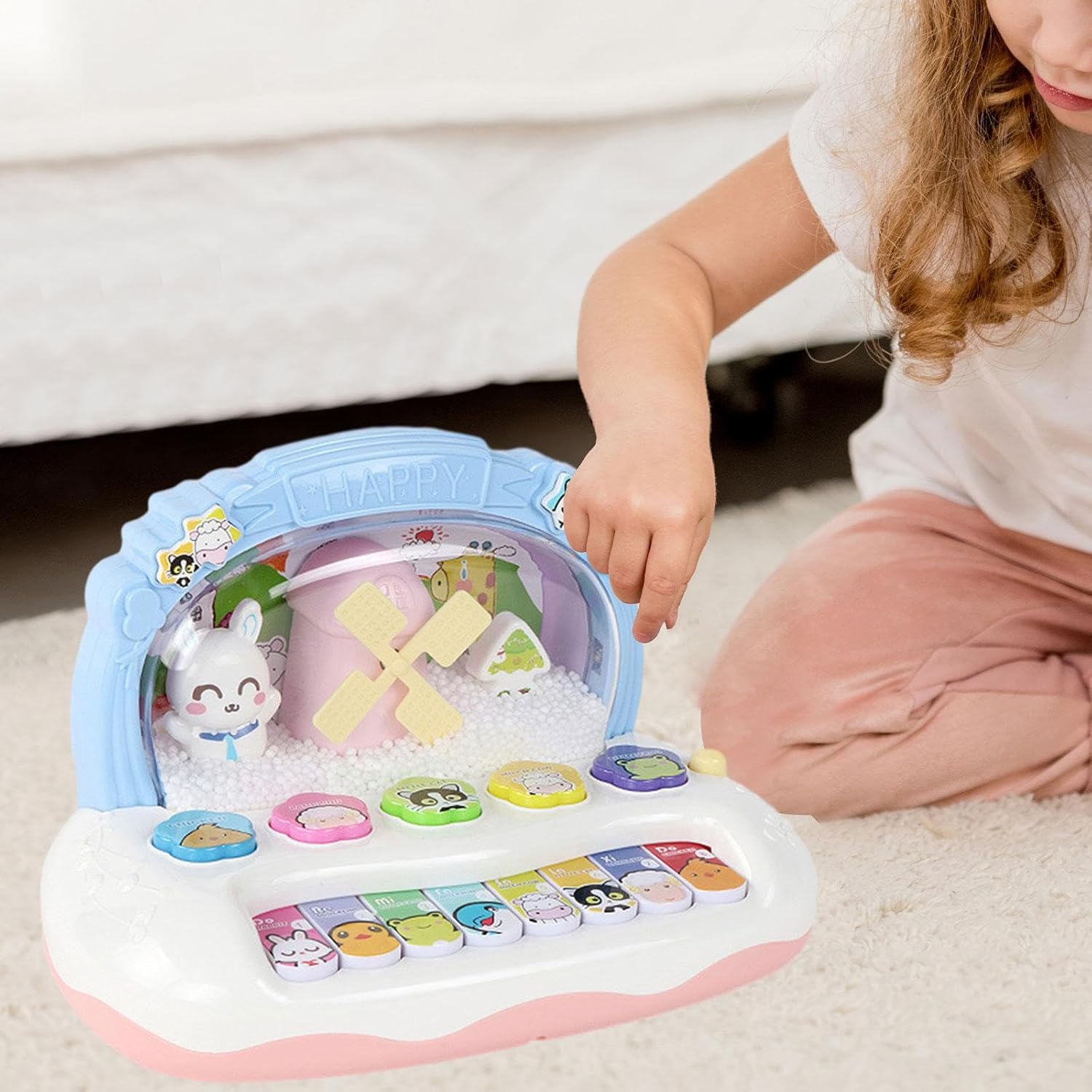 Kit de piano bébé animal flocon de neige lumineux - 349