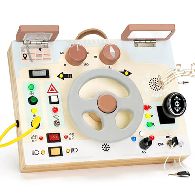 Volante con luces y sonidos para niños pequeños de 1 a 3 años