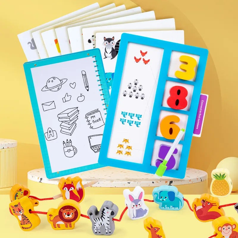 Early Education 3in1 Digital Link Wooden Animal Theme - 059