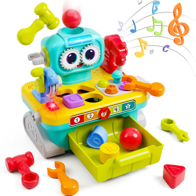 Fidtoy Robot Établi Jeu d'Outils pour Tout-petits Jouet Éducatif