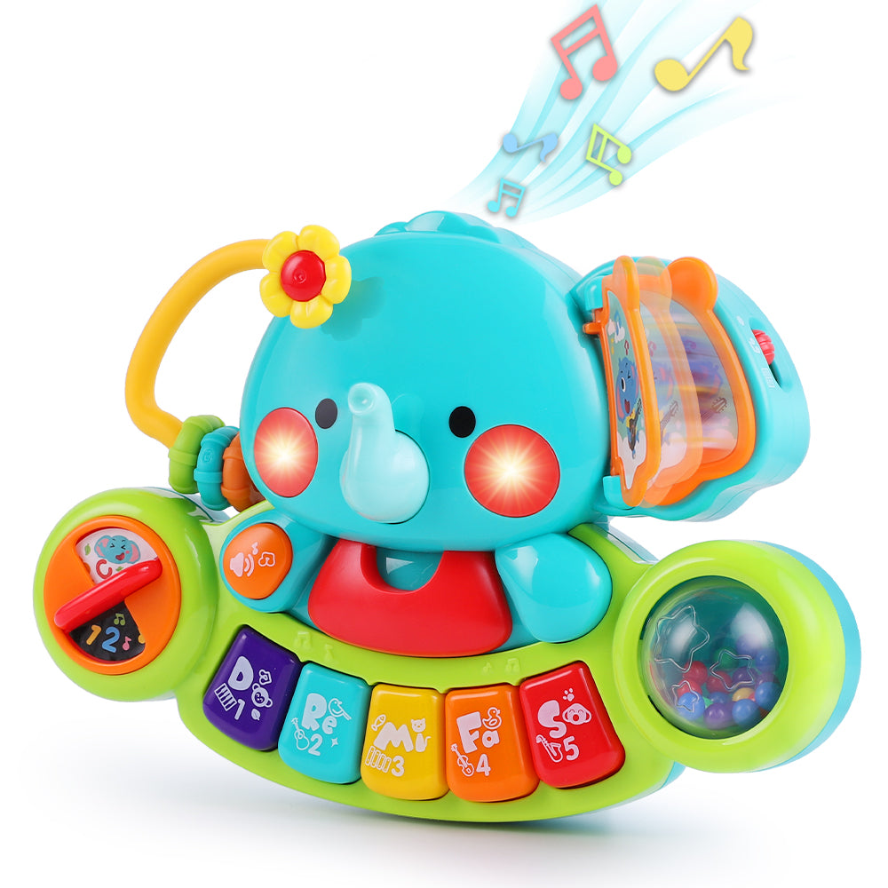 Fidtoy Éléphant Musical Éducatif pour Bébés