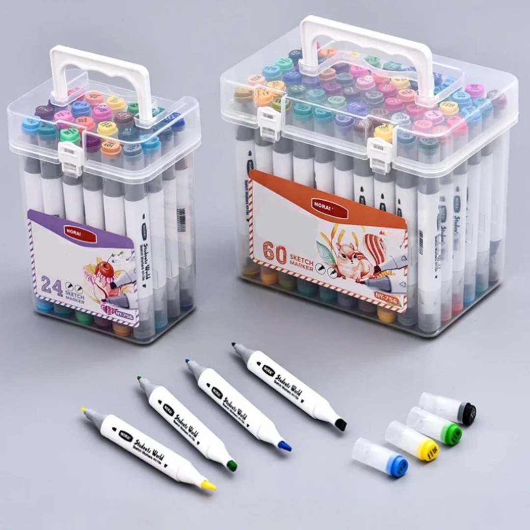 HighlightPro – Double & Colourful – Scentless & Washable School Pens
