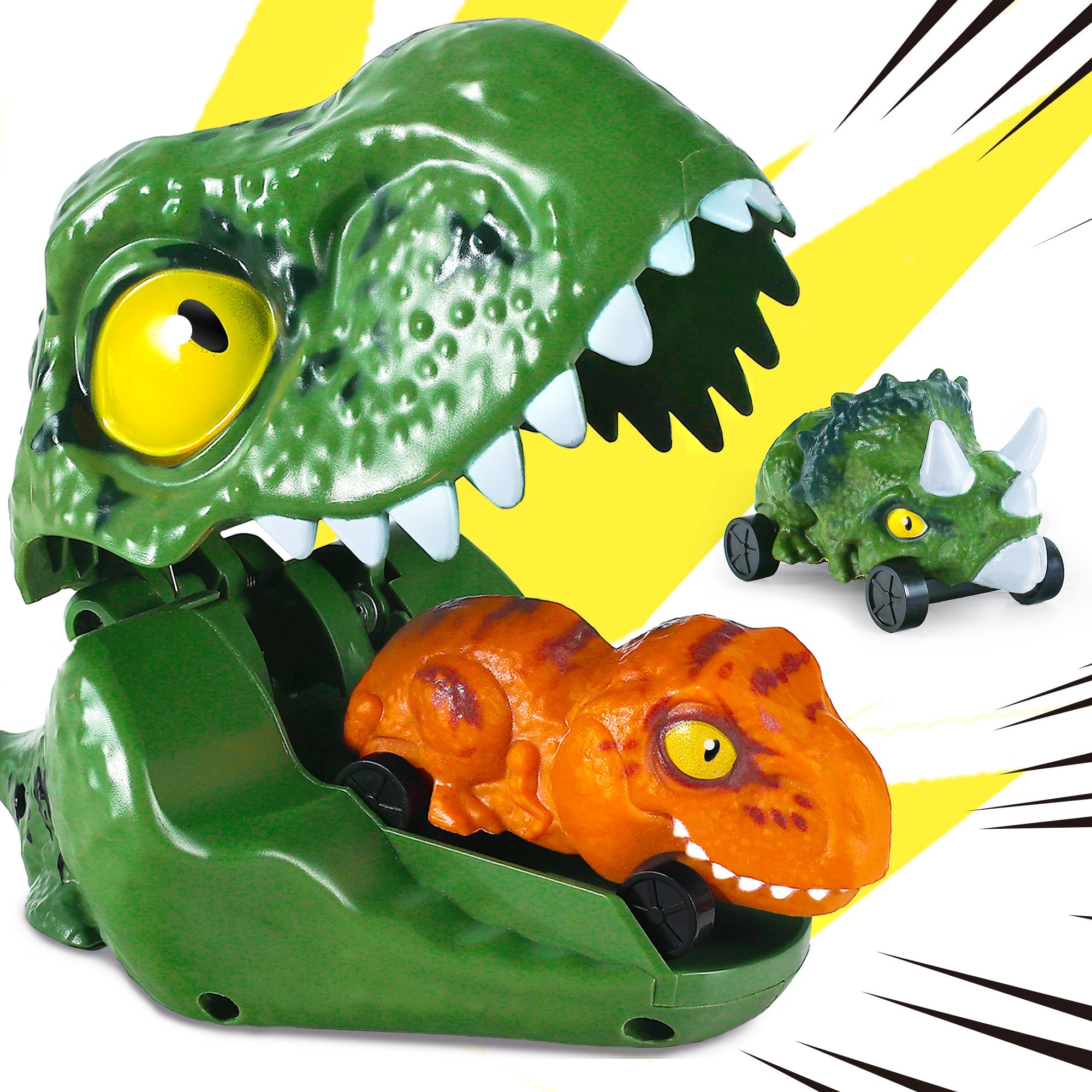 Fidtoy Dinosaur Launcher Car Toy for Kids