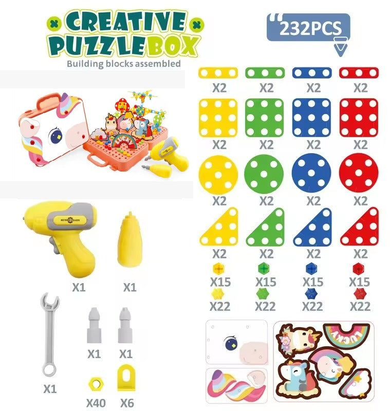 Magical Unicorn 3D Electric Creative Drill - 77A