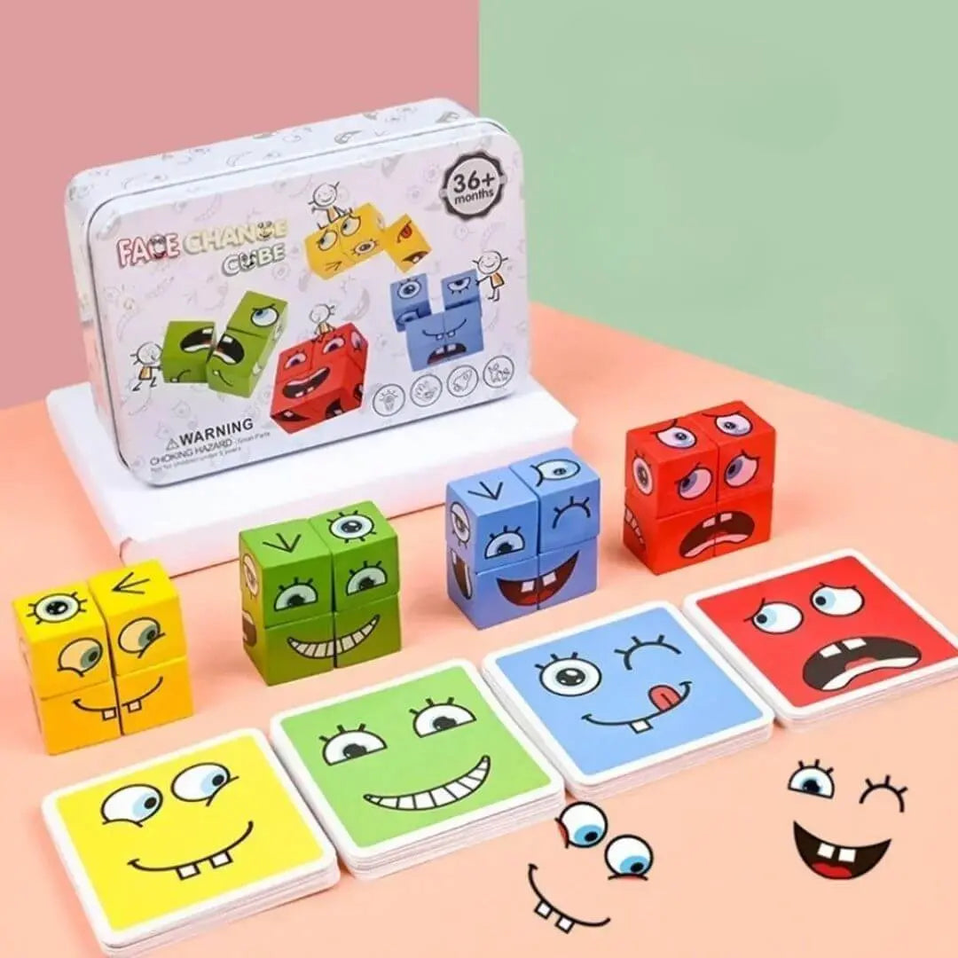 Cubo Rompecabezas Educativo Montessori – Tangram para Niños