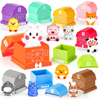 Set de juego didáctico de animales de granja Fidtoy