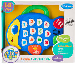 Fidtoy Activity Fish Toy with Lights Music and Learning Modes