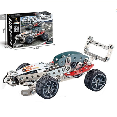 Modèles de construction en acier de véhicules de course STEAM 105 pièces