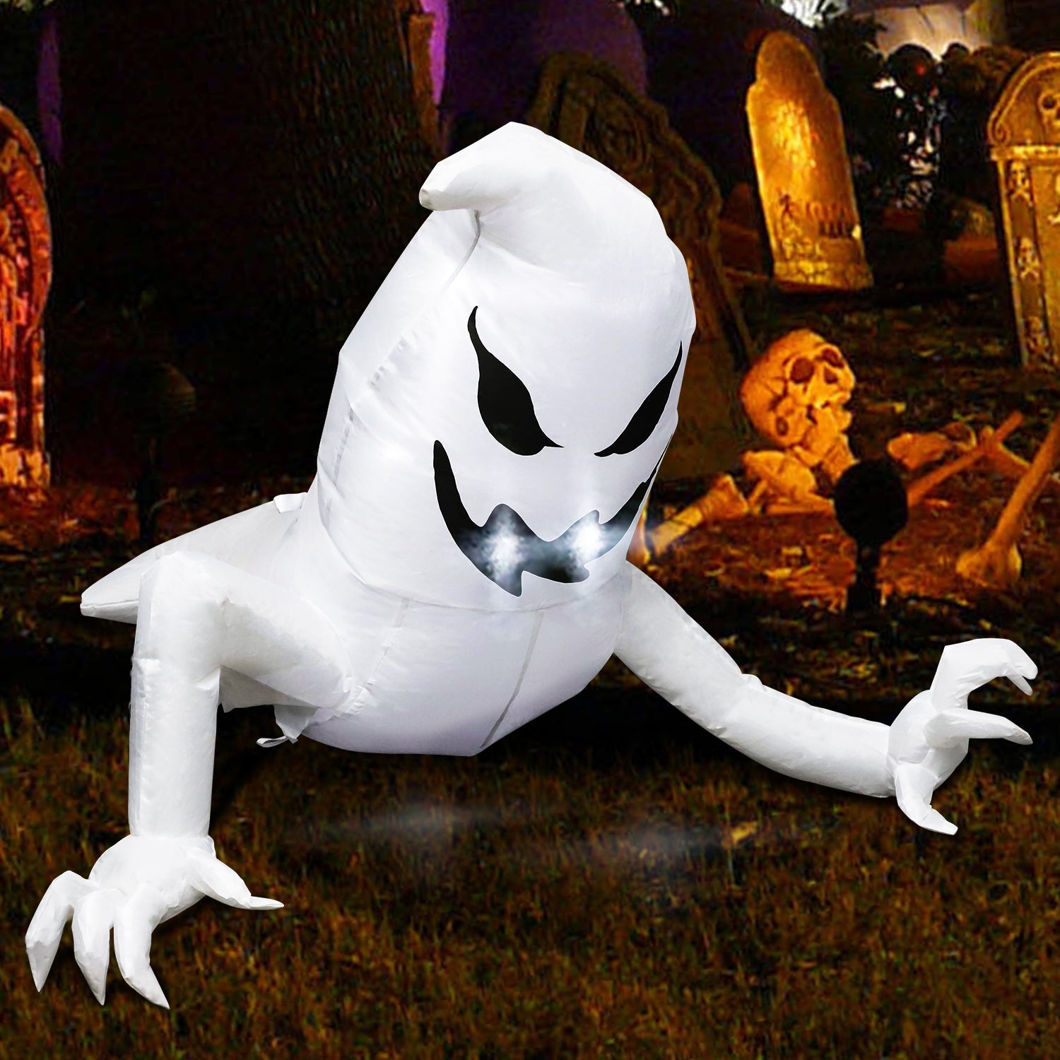 Fidtoy Halloween Inflatable Ghost Decoration for Yard Party Decor