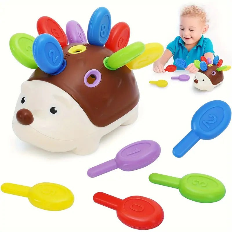 Hedgehog Color and Number Learning Puzzle Kit - 10A