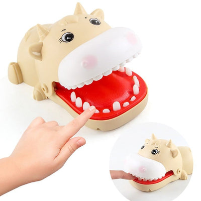 Fidtoy Cute Animals Biting Fingers Game for Kids Random Animal Dentist Bite Toy Interactive Party Game Ages 3+