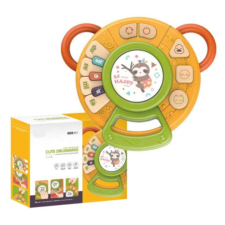 Fidtoy Joli jouet musical piano-tambour pour l'apprentissage des tout-petits