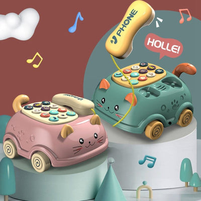 Ensemble de téléphones à tirer pour enfants - Activité d'apprentissage amusante - 215