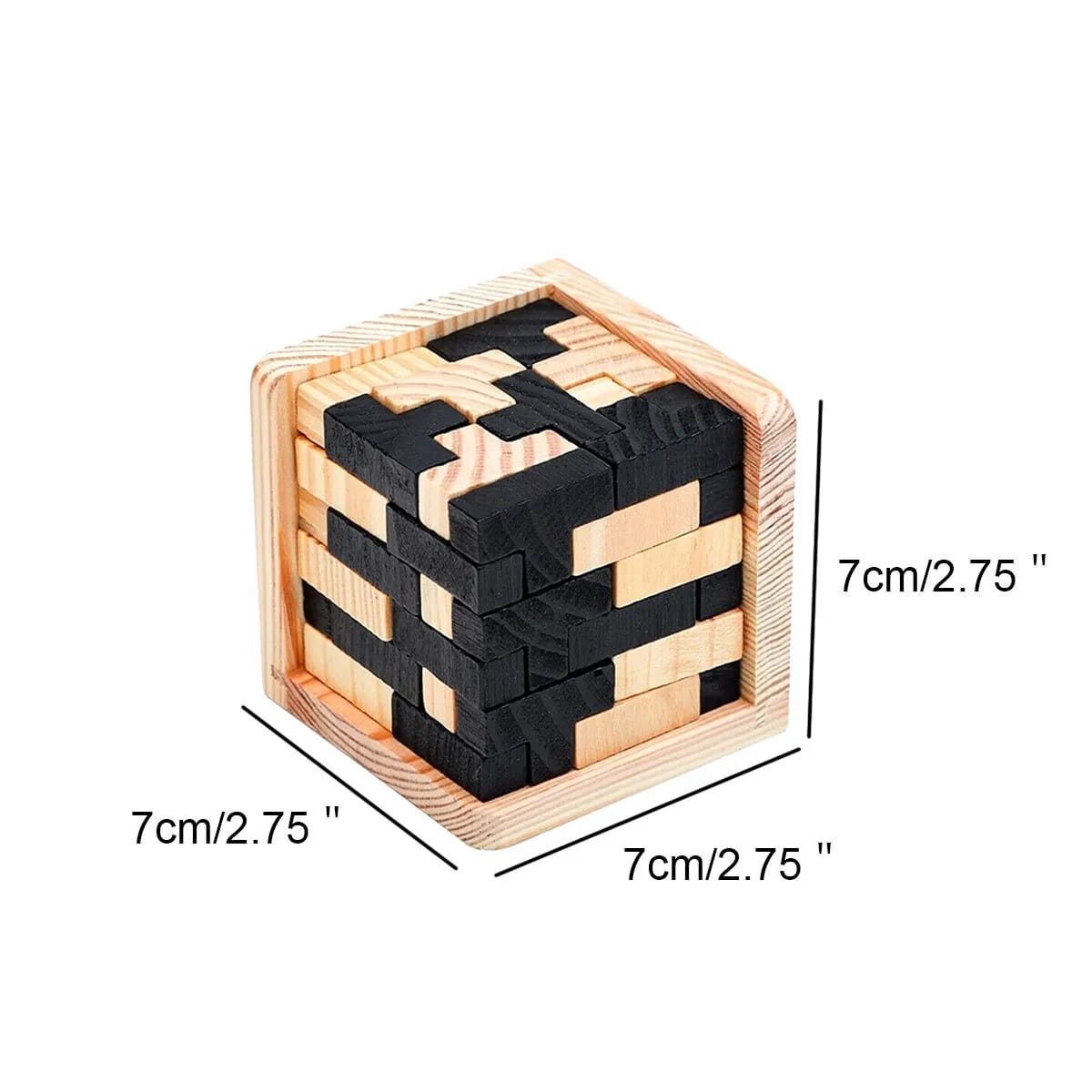 Cubo de madera rompecabezas de IQ - 689