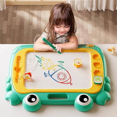 Tableau de dessin magnétique Fidtoy pour les tout-petits de 3 à 5 ans – Planche à gribouiller interactive pour la maison, les voyages et le développement de la motricité fine