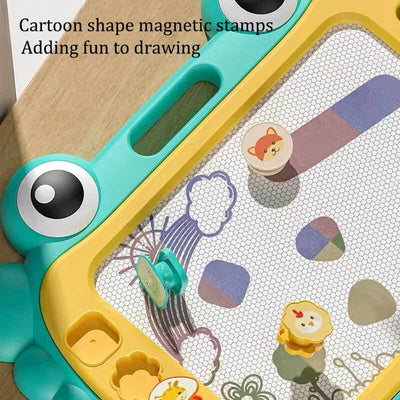 Tableau de dessin magnétique Fidtoy pour les tout-petits de 3 à 5 ans – Planche à gribouiller interactive pour la maison, les voyages et le développement de la motricité fine
