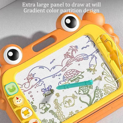Tableau de dessin magnétique Fidtoy pour les tout-petits de 3 à 5 ans – Planche à gribouiller interactive pour la maison, les voyages et le développement de la motricité fine