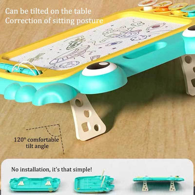 Tableau de dessin magnétique Fidtoy pour les tout-petits de 3 à 5 ans – Planche à gribouiller interactive pour la maison, les voyages et le développement de la motricité fine