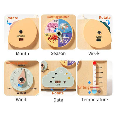 Fidtoy Montessori Busy Board para niños pequeños – Juguete de aprendizaje de doble cara para habilidades motoras finas, resolución de problemas y juegos de viaje