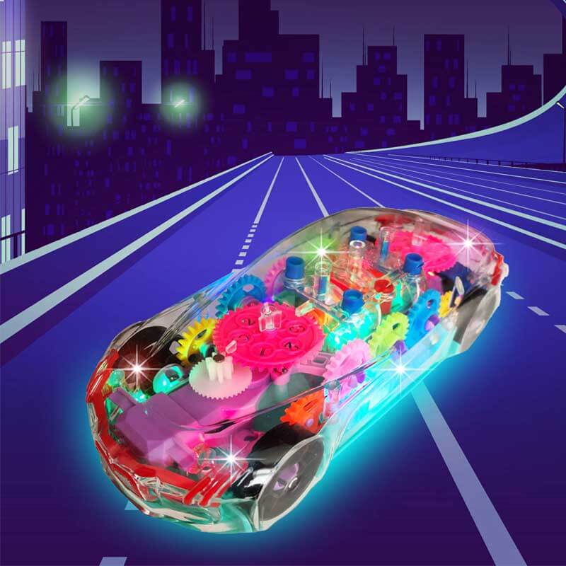 Fidtoy BrightDrive Voiture Cascadeuse Musicale Avance et Recule – Jouet Interactif Autonome pour Tout-Petits
