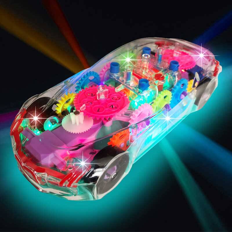 Fidtoy BrightDrive Voiture Cascadeuse Musicale Avance et Recule – Jouet Interactif Autonome pour Tout-Petits
