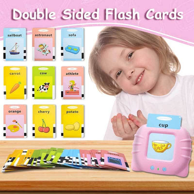Fidtoy Juguete interactivo de tarjetas didácticas para hablar y aprender para niños pequeños