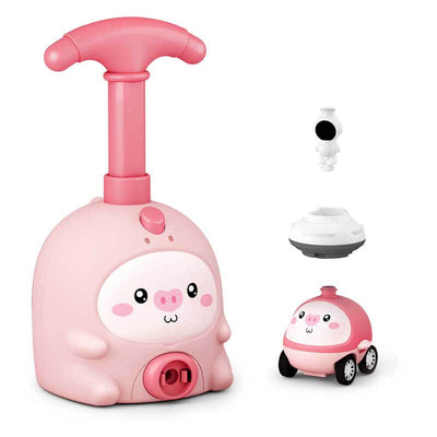 Fidtoy Coche de juguete propulsado por globos para niños pequeños de 1 a 5 años | Aprendizaje STEM y carreras y vuelos de doble modo