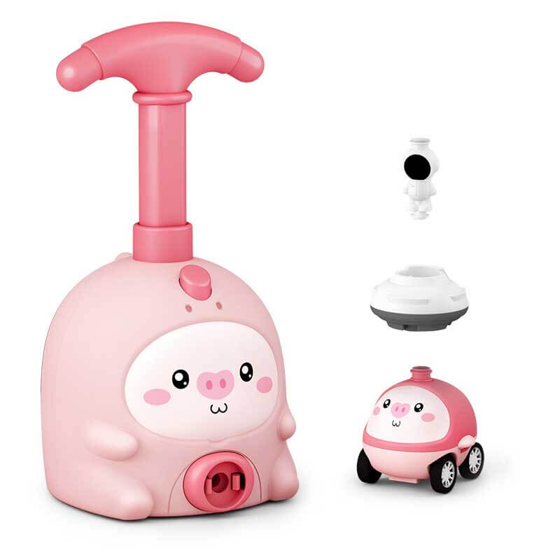 Fidtoy Coche de juguete propulsado por globos para niños pequeños de 1 a 5 años | Aprendizaje STEM y carreras y vuelos de doble modo