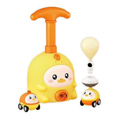 Fidtoy Coche de juguete propulsado por globos para niños pequeños de 1 a 5 años | Aprendizaje STEM y carreras y vuelos de doble modo