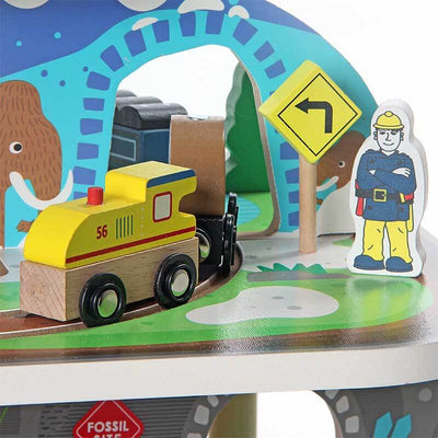 Fidtoy Dinosaur Train Playset 5-Piece Set with Moving Train & Dinosaurs