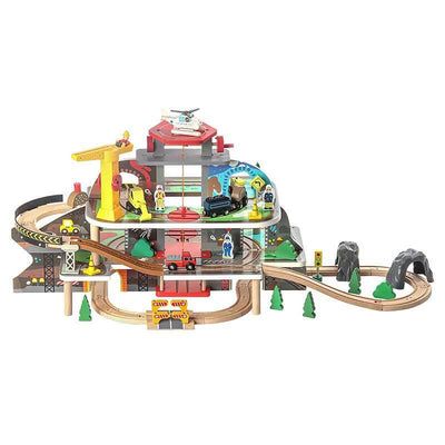 Fidtoy Dinosaur Train Playset 5-Piece Set with Moving Train & Dinosaurs