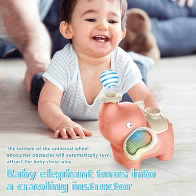 Título del producto: Juguete andador Fidtoy Elefante soplador de bolas para niños pequeños | Juguete interactivo musical con LED