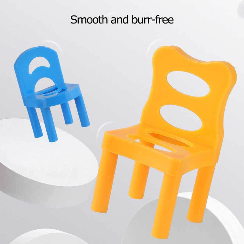 Fidtoy 96 Pcs Jeu de Chaises Empilables pour Enfants | Coordination Œil-Main & Motricité Fine