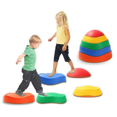 Fidtoy Balance Stepping Stones para niños, juguete de juego activo para interiores y exteriores, juguete de curso de obstáculos para entrenamiento de coordinación para niños de 3, 4 y 5 años