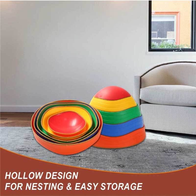 Fidtoy Balance Stepping Stones para niños, juguete de juego activo para interiores y exteriores, juguete de curso de obstáculos para entrenamiento de coordinación para niños de 3, 4 y 5 años