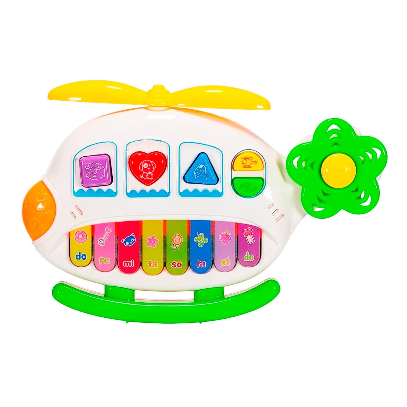 Fidtoy Clavier de piano musical avec lumières et sons d'animaux