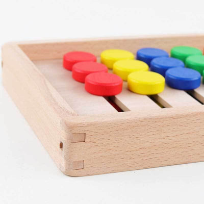 Fidtoy Juego de lógica de madera, rompecabezas de ingenio para niños