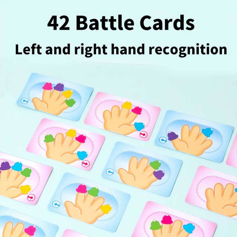 Jeu Fidtoy Thumbhat pour enfants 3+ – Jeu interactif d'association de couleurs à porter sur le pouce pour la coordination œil-main