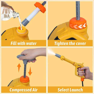 Juguete Hidrolavadora Fidtoy para Niños – Juego de Agua al Aire Libre para Lavado de Autos y Destreza