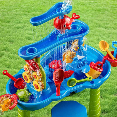 Fidtoy Water Table Play Set 3 Tier Outdoor Sand Water Toy