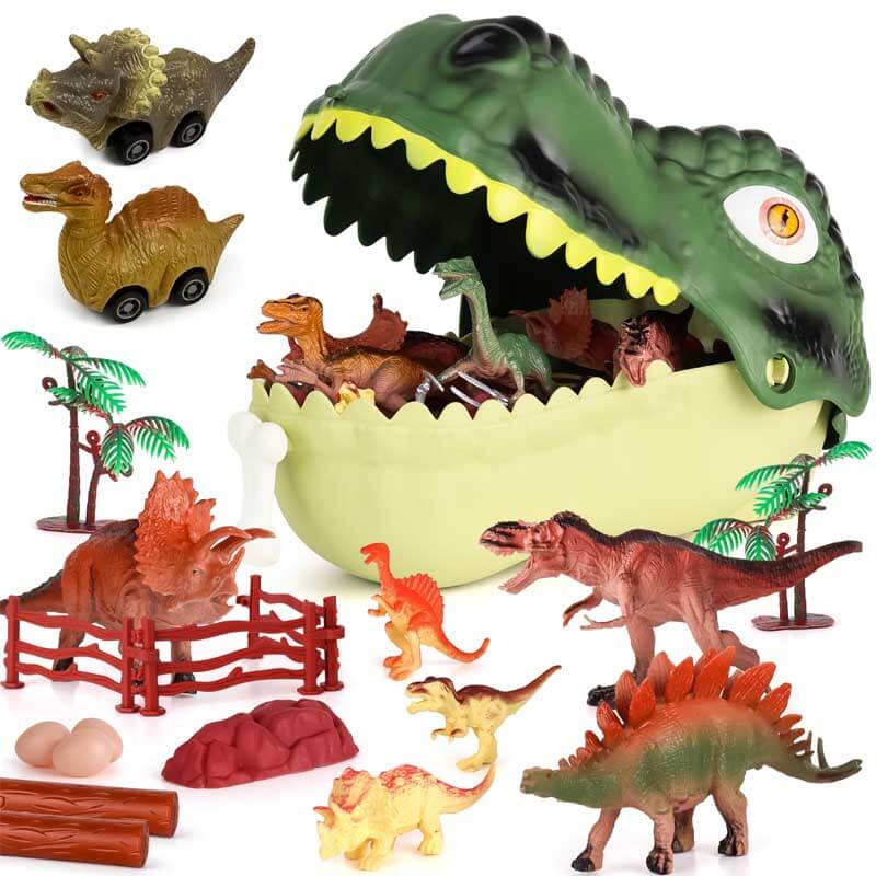 Fidtoy Dinosaur Toy Playset 45 Piece Dino World Figures Set