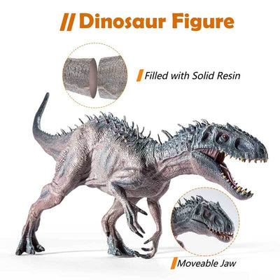 Fidtoy Figurine Articulée Dinosaure Modèle Réaliste T-Rex pour Enfants Jeu Imaginatif Jouet Éducatif en PVC Durable Cadeau Dinosaure pour Garçons Filles