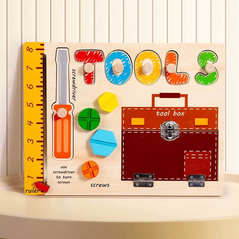 Rompecabezas de juguete de camión Fidtoy para niños | Rompecabezas educativo de madera