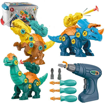 Fidtoy Take Apart Dinosaur Kit for Kids 3-8 | STEM Educational Buildable Dinosaur Toys