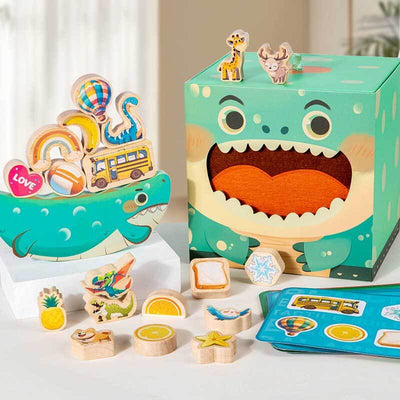 Fidtoy Animal Stacking Building Blocks | Montessori Toy for Toddlers